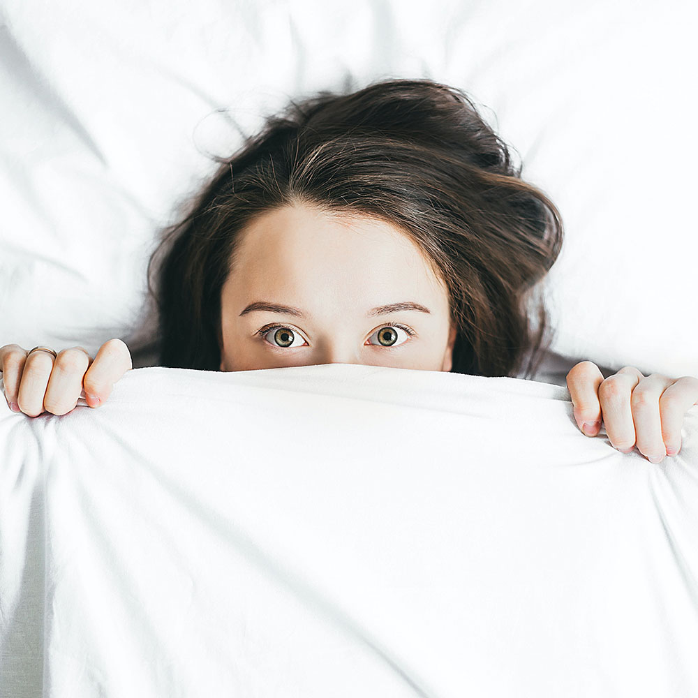 woman who can't sleep because of stress