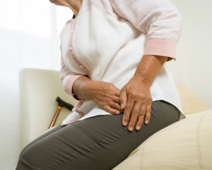 woman with hip pain